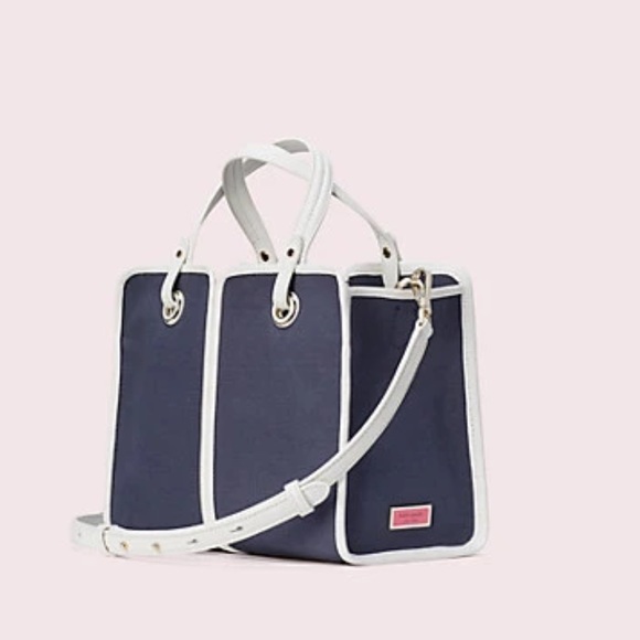 NWT❣️Kate Spade Sam Canvas Plunge Medium Satchel - Picture 4 of 5